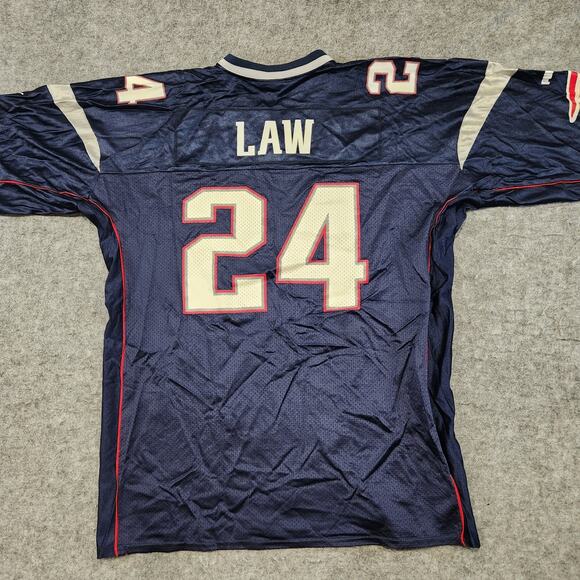 VTG Ty Law New England Patriots Puma Mens XL NFL Football Jersey USA Made - Picture 4 of 13